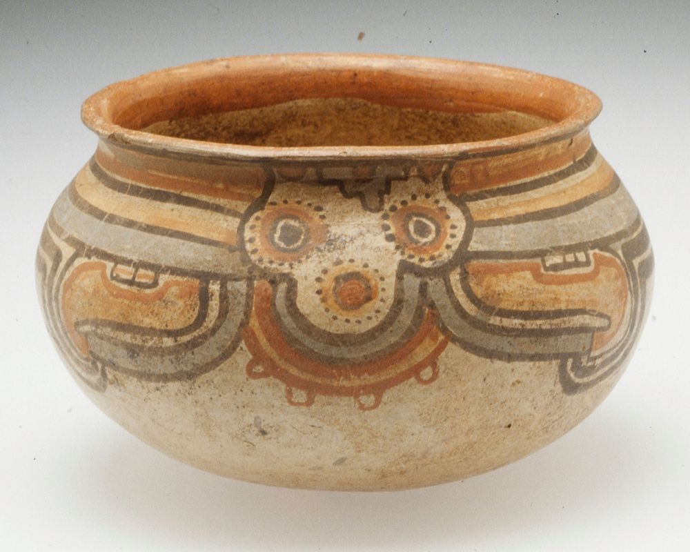 round bottom bowl, ceramic (terra cotta), Costa Rican (Nicoya-Guanacaste), 1000-1500AD; acquired in Managua, Nicaragua by…