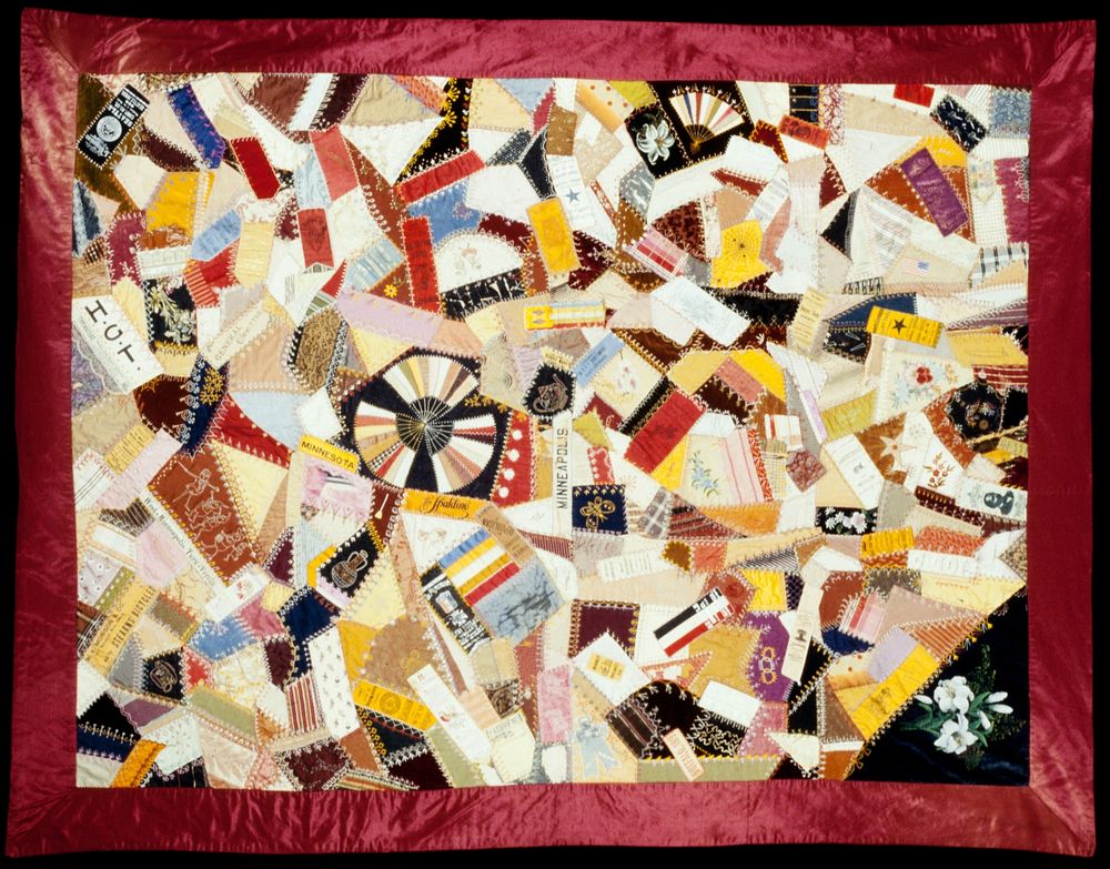 Crazy Quilt. Original from the Minneapolis Institute of Art.