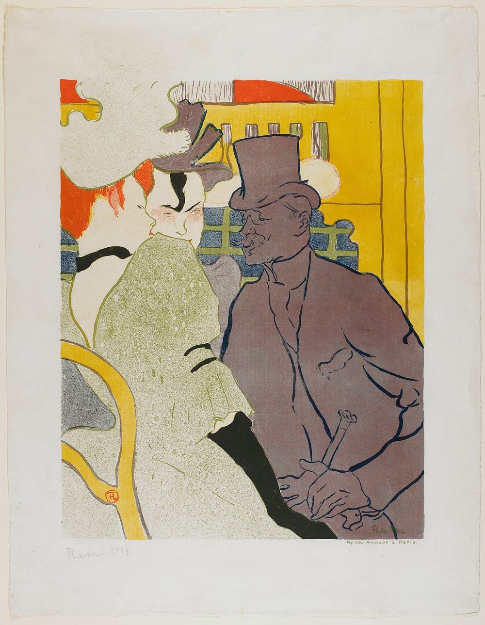 The Englishman at the Moulin Rouge. Original from the Minneapolis Institute of Art.