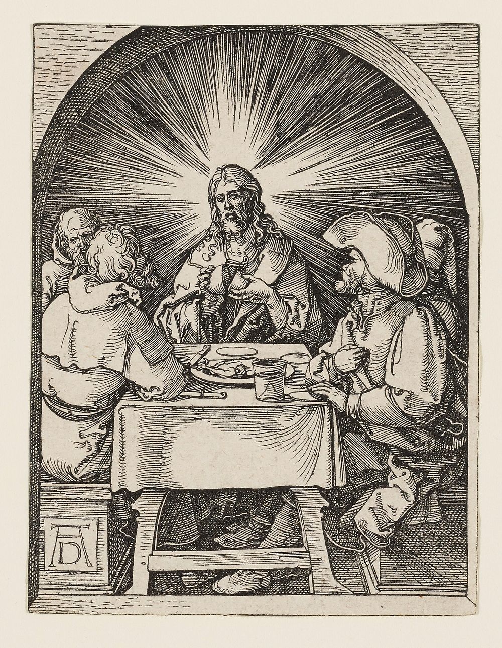 Christ at Emmaus. Original from the Minneapolis Institute of Art.