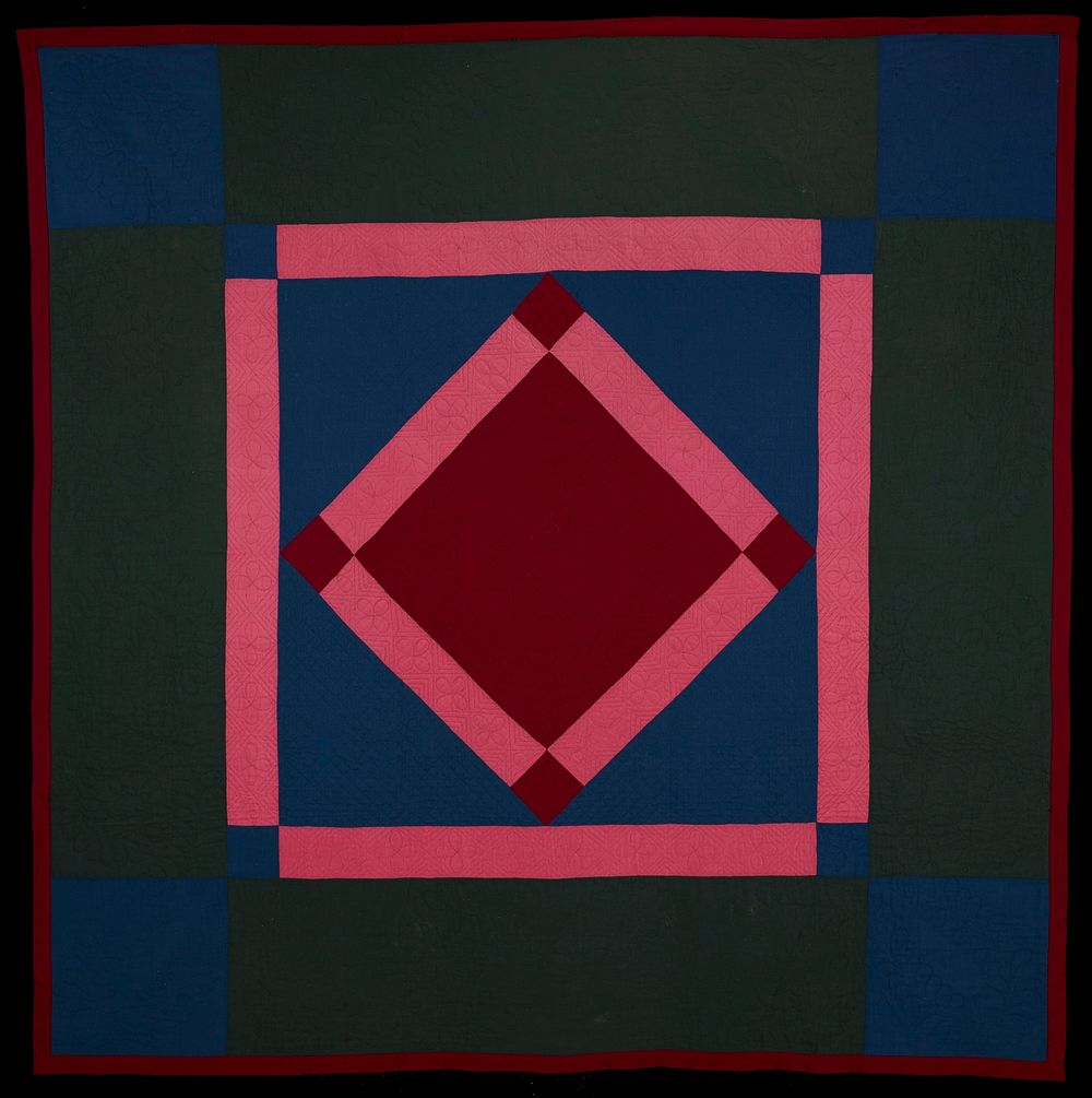 cotton patchwork, quilted. Original from the Minneapolis Institute of Art.