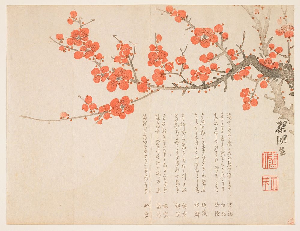 Full Moon and Plum Blossoms. Original from the Minneapolis Institute of Art.