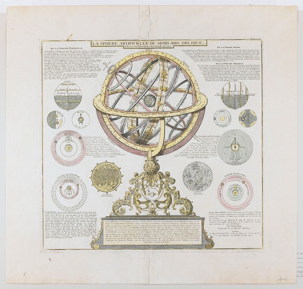 The Artificial or Oblique Armillary Sphere. Original from the Minneapolis Institute of Art.