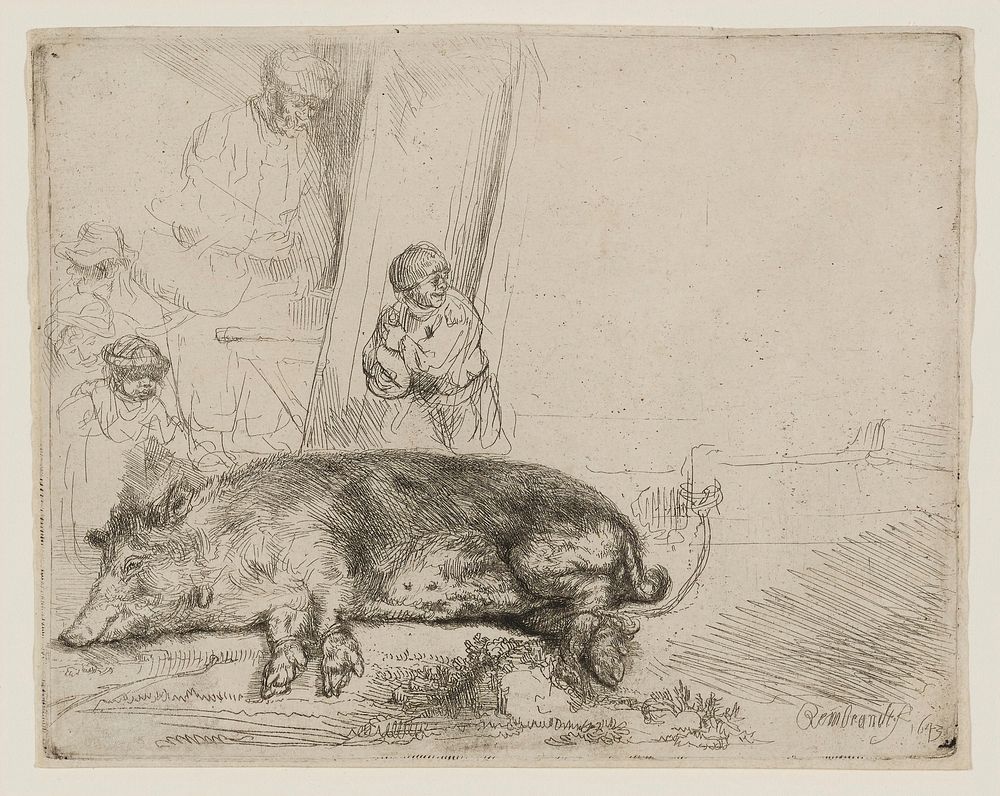 Rembrandt van Rijn's The Hog. Original from the Minneapolis Institute of Art.