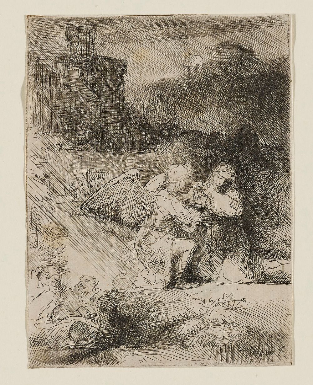 Rembrandt van Rijn's The Agony in the Garden. Original from the Minneapolis Institute of Art.