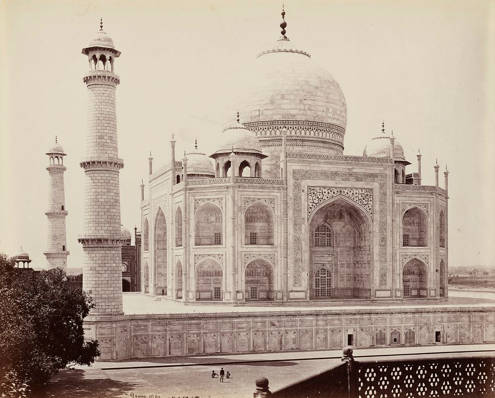 Taj Mahal viewed at angle. Original from the Minneapolis Institute of Art.