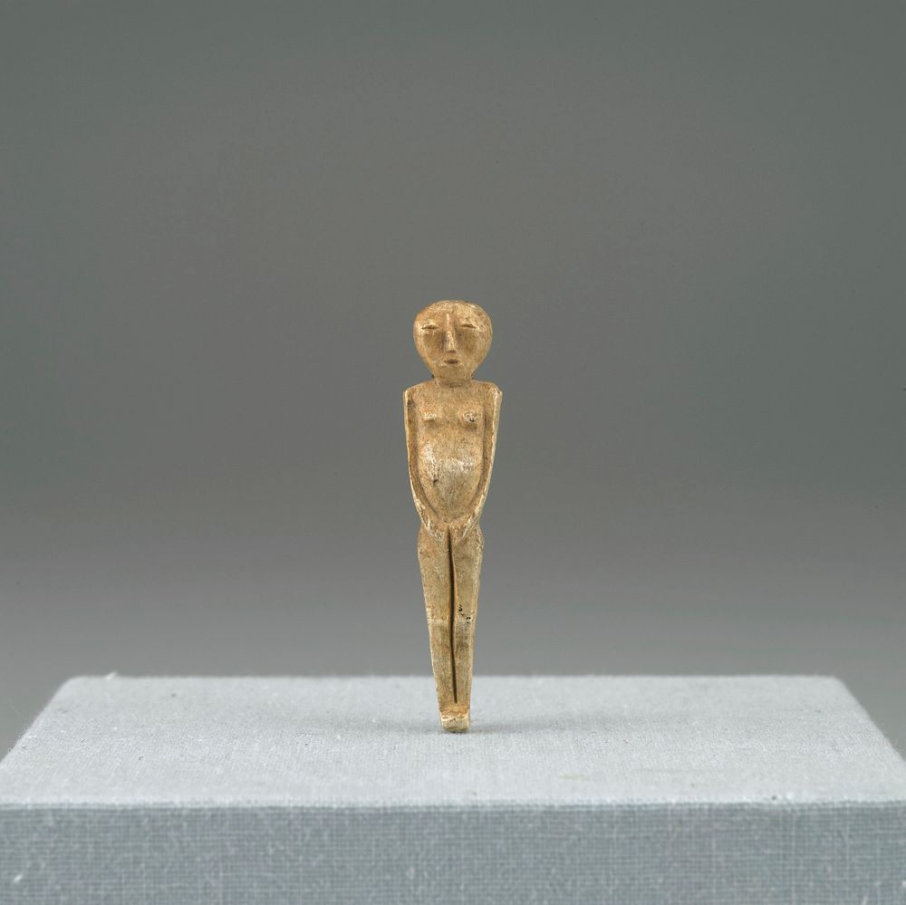 standing female figure with legs together and hands in front of body. Original from the Minneapolis Institute of Art.