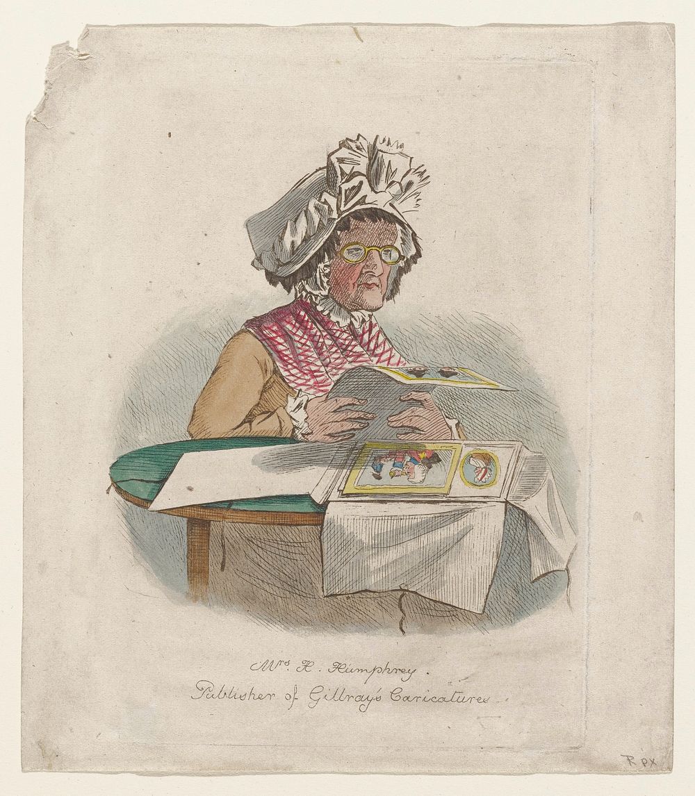 Portrait of Mrs. H. Humphrey, Publisher of Gillray's Caricatures. Original from the Minneapolis Institute of Art.