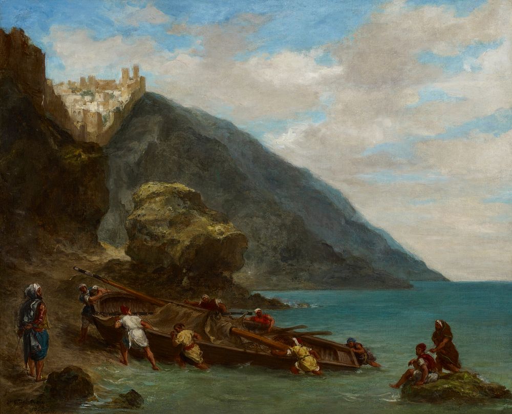 View of Tangier from the Seashore by Eug&egrave;ne Delacroix. Original from the Minneapolis Institute of Art.
