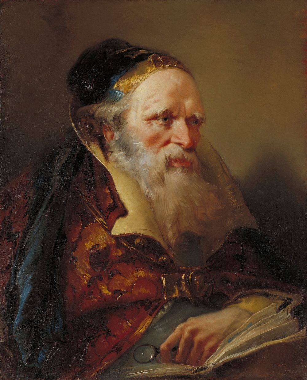 Portrait of philosopher, scholar - head. Original from the Minneapolis Institute of Art.
