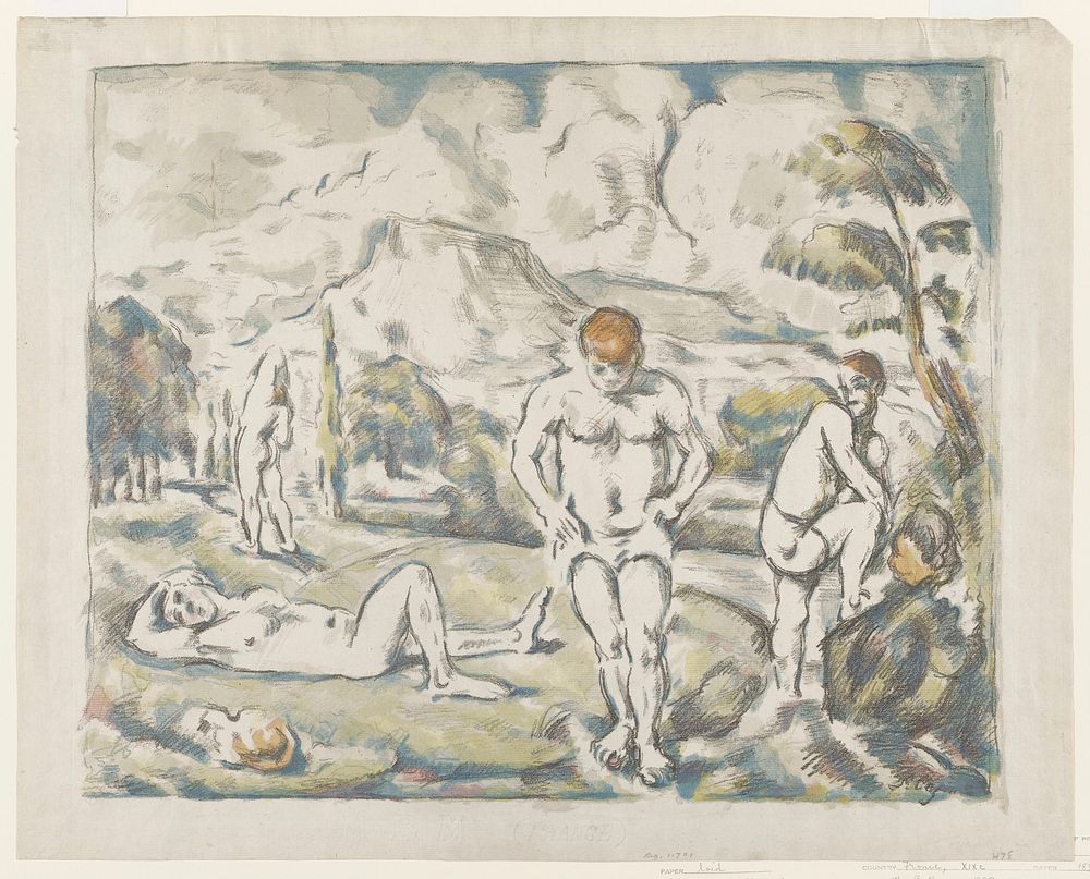 The Bathers (Large Plate). Original from the Minneapolis Institute of Art.