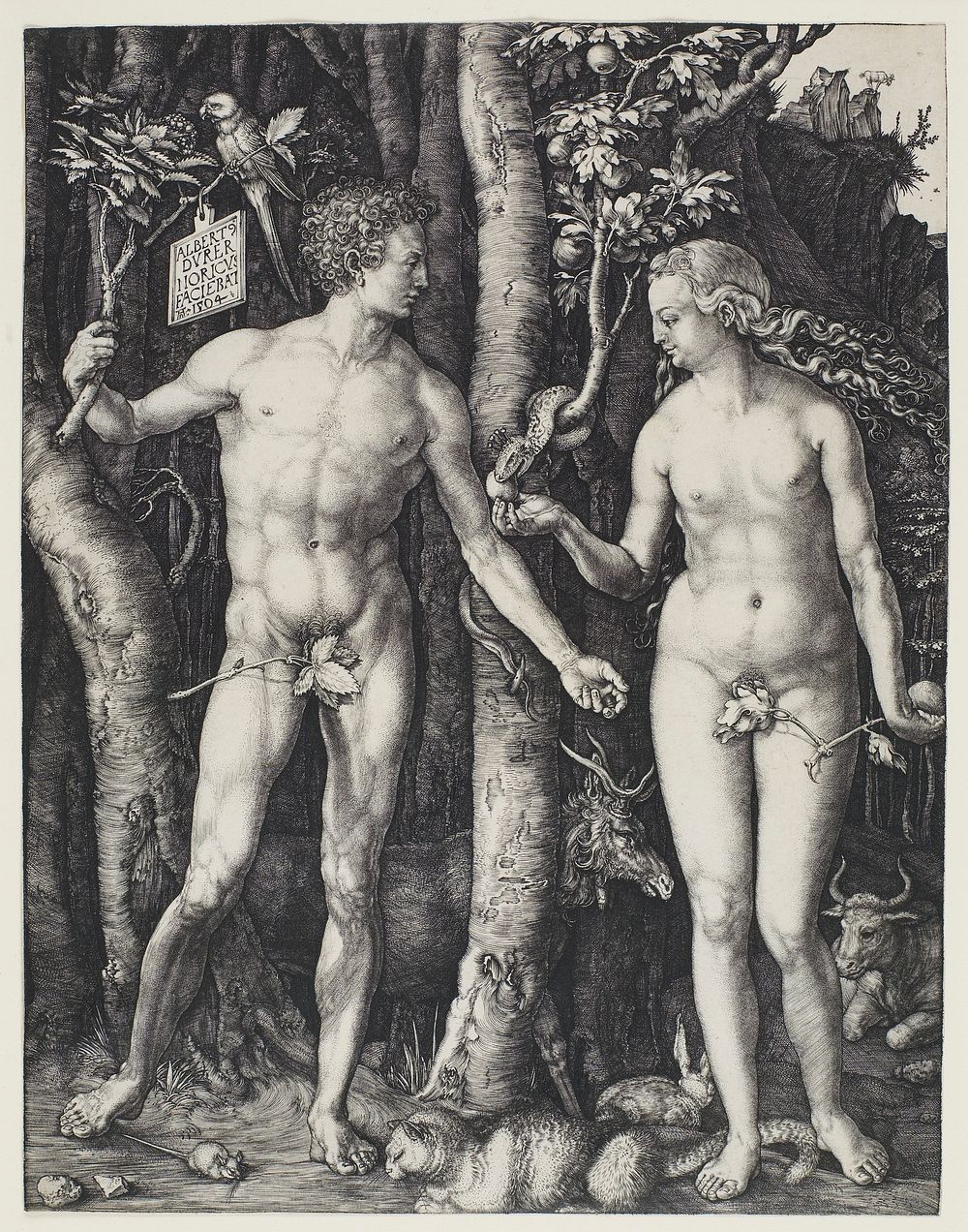 Adam and Eve. Original from the Minneapolis Institute of Art.