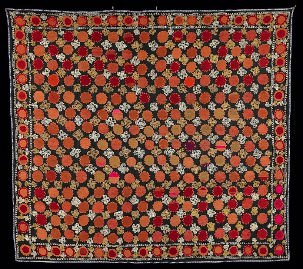 Commercially woven band with warp-faced patterning. Original from the Minneapolis Institute of Art.