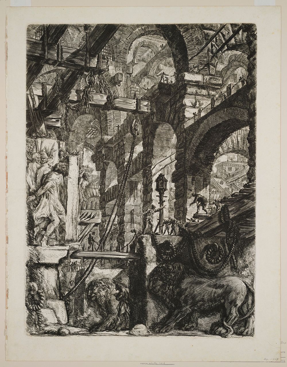 Plate 5 from Carceri d'Invenzione. Original from the Minneapolis Institute of Art.