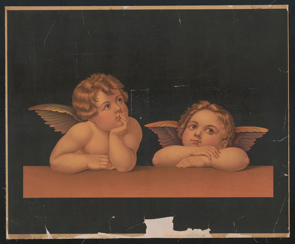 Cherubs after Raphael (1890). Original from the Library of Congress.