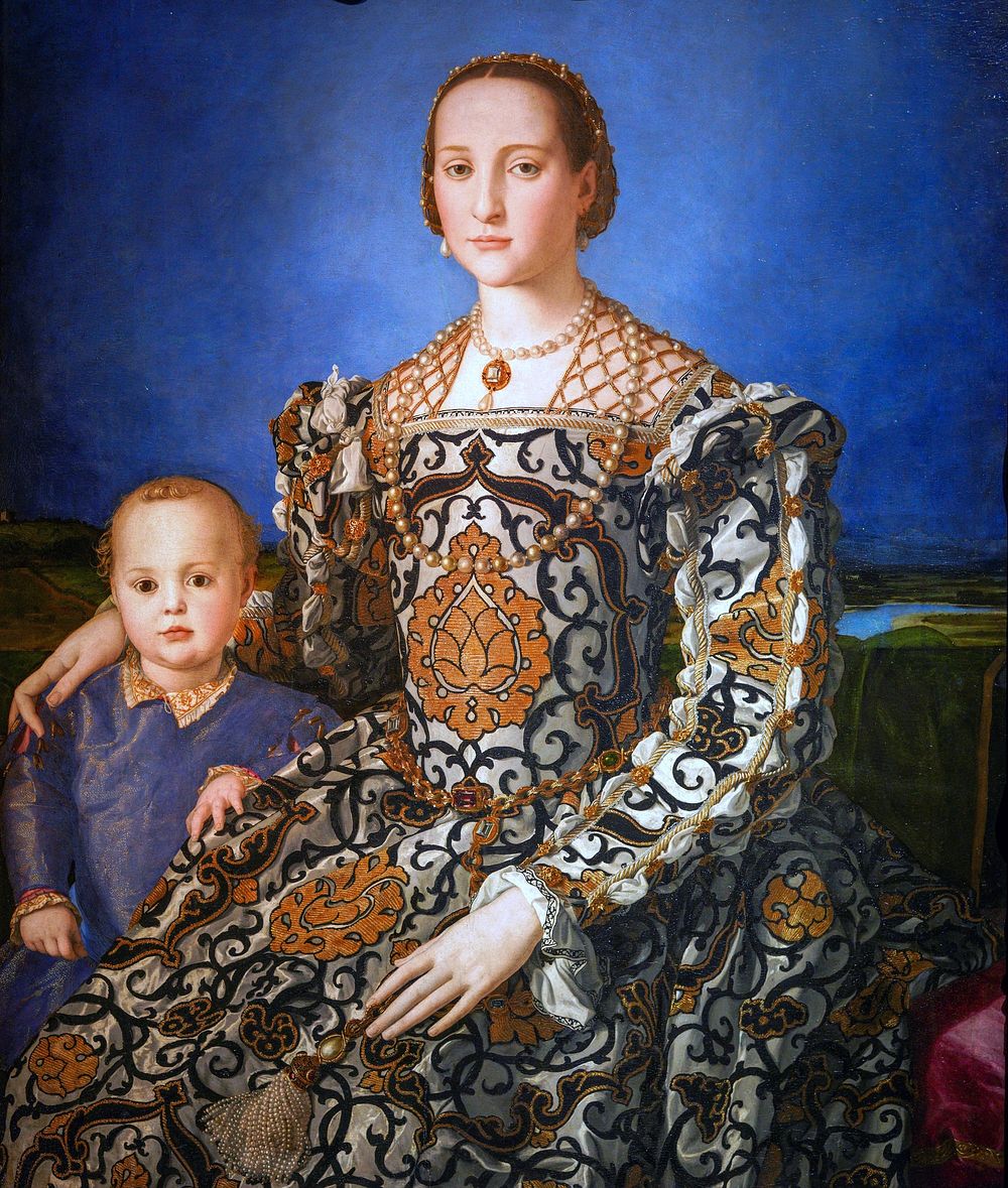 Eleanor of Toledo with her son Giovanni de' Medici by Agnolo Bronzino 