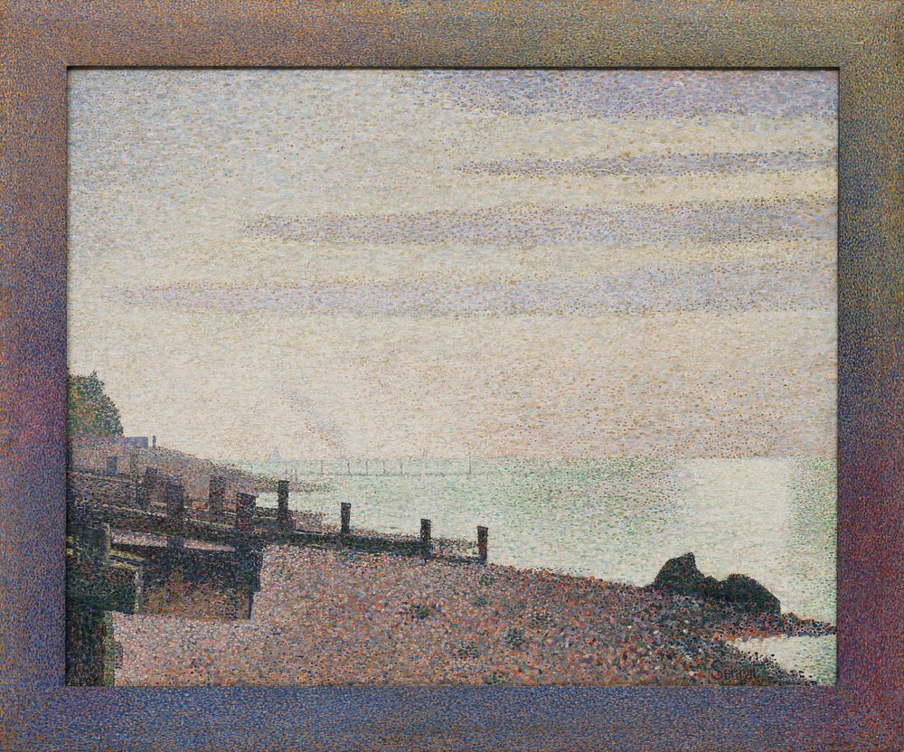 Georges-Pierre Seurat - Honfleur, un soir, embouchure de la Seine - Google Art Project