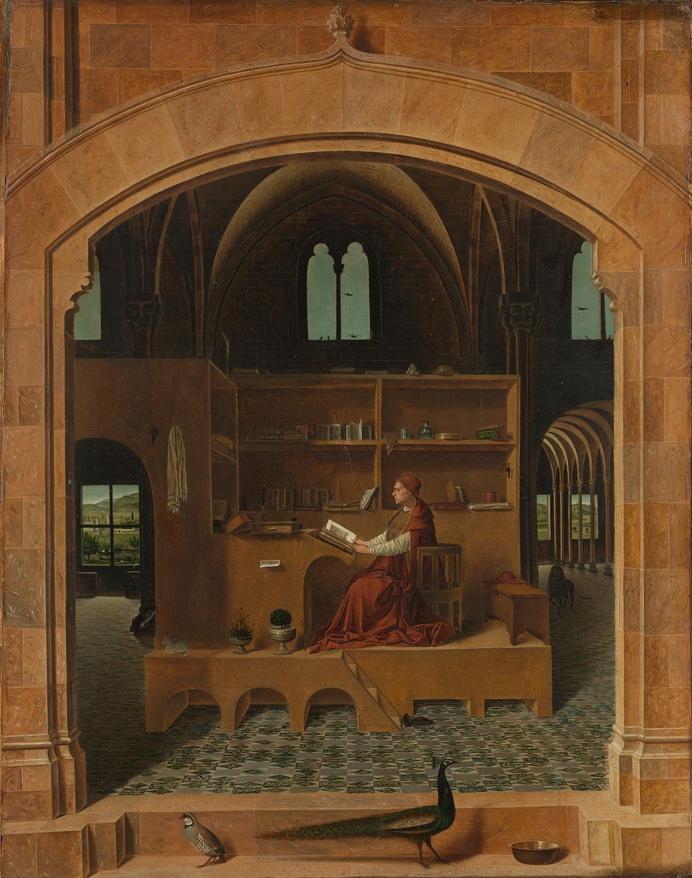 Antonello da Messina - St Jerome in his study - National Gallery London