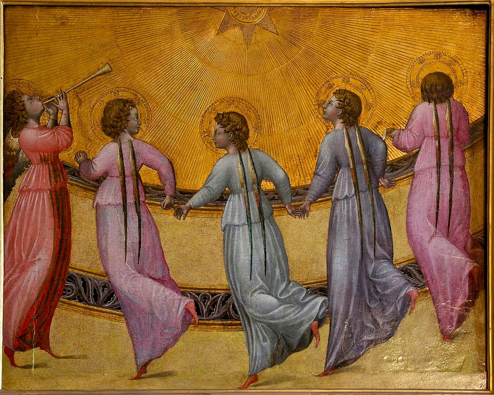 Angels dancing sun Giovanni di Paolo Condé Chantilly