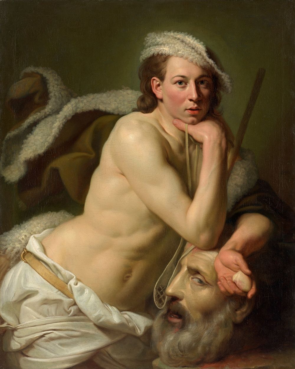 Johan Zoffany - Self-portrait as David with the head of Goliath - Google Art Project