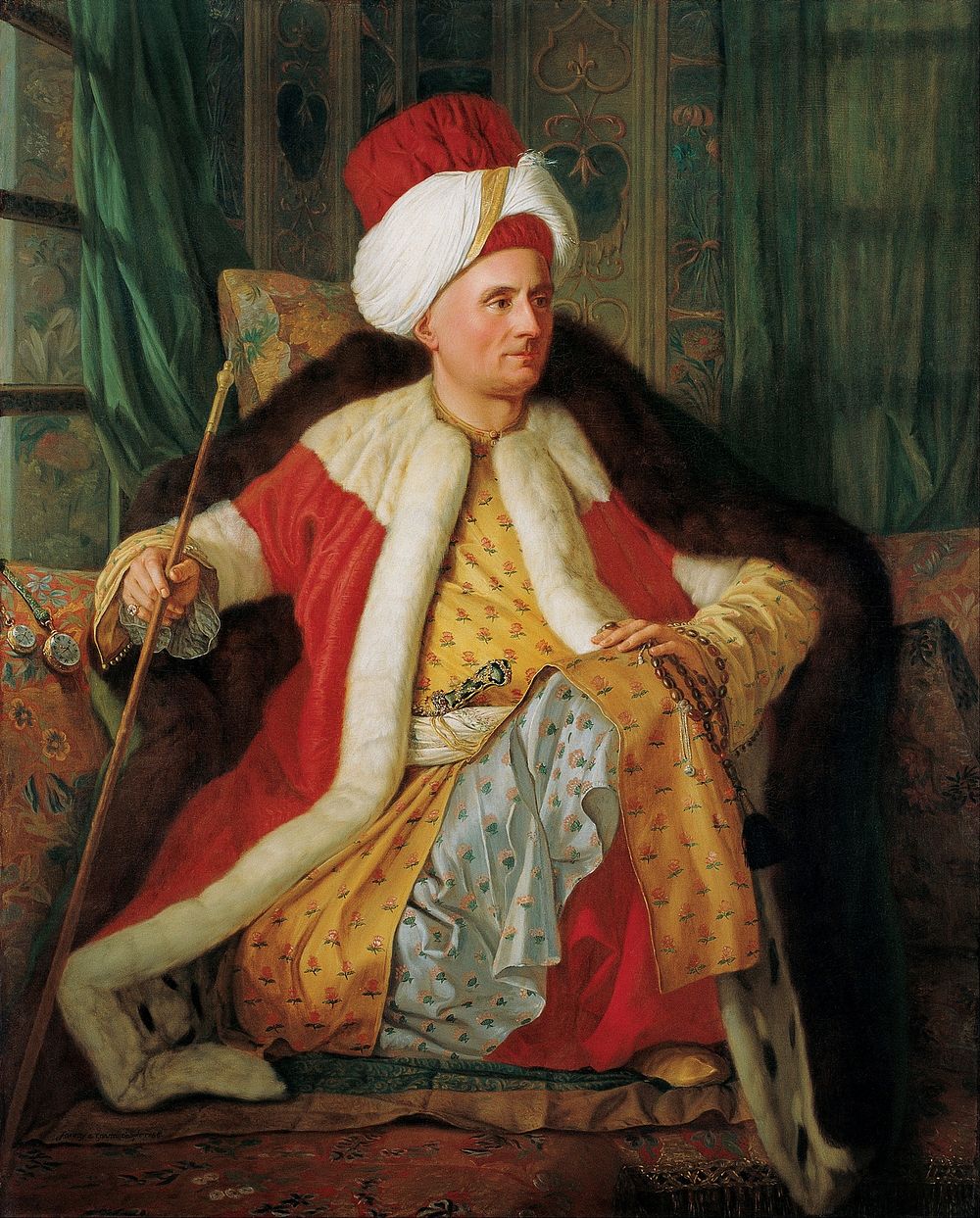 Antoine de Favray - Portrait of Charles Gravier Count of Vergennes and French Ambassador, in Turkish Attire - Google Art…