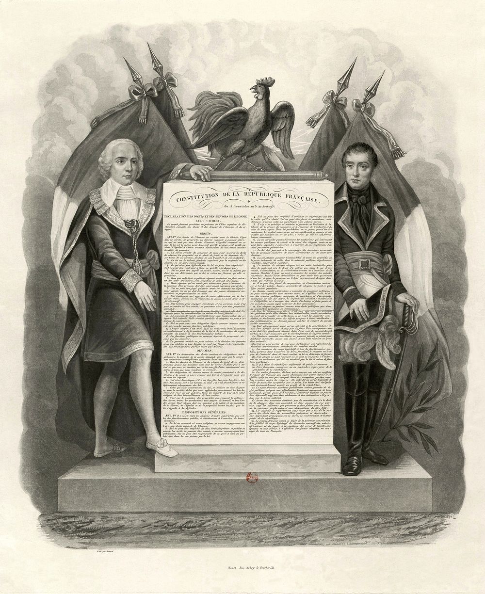 Bill of Rights (Declaration of the rights and duties of the Man and of the Citizen) of the French Constitution of 1795…