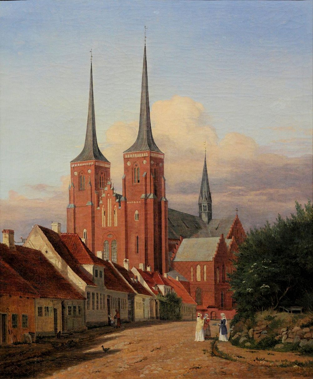 Roskilde Cathedral painting by Jørgen Roed