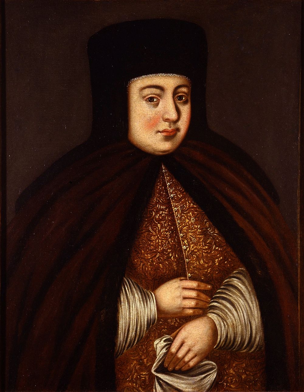 Portrait of Tsaritsa Natalya Kirillovna Naryshkina. Unknown artist, copy after an original. Late 17th century. Ministry of…
