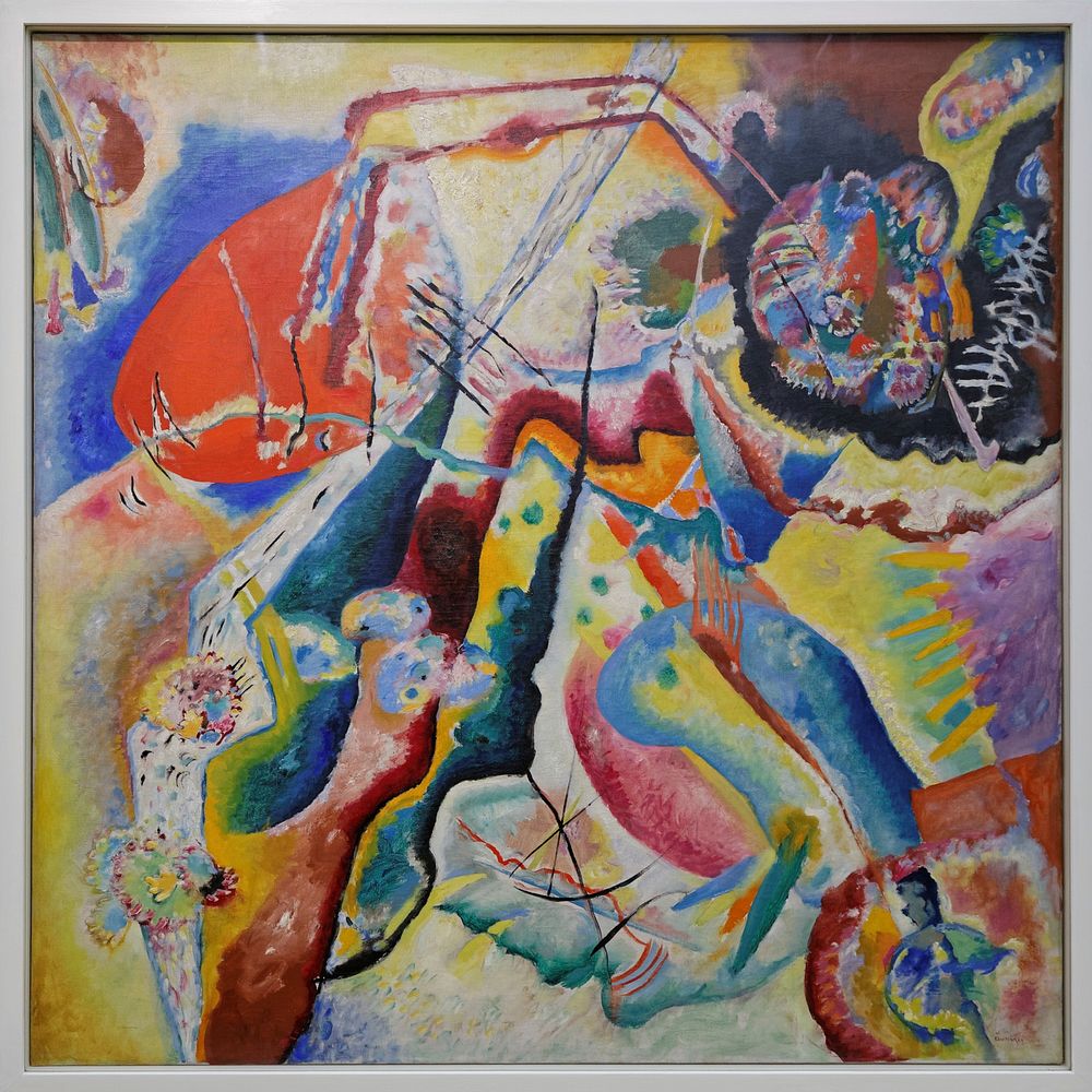 W. Kandinsky - Bild mit rotem Fleck