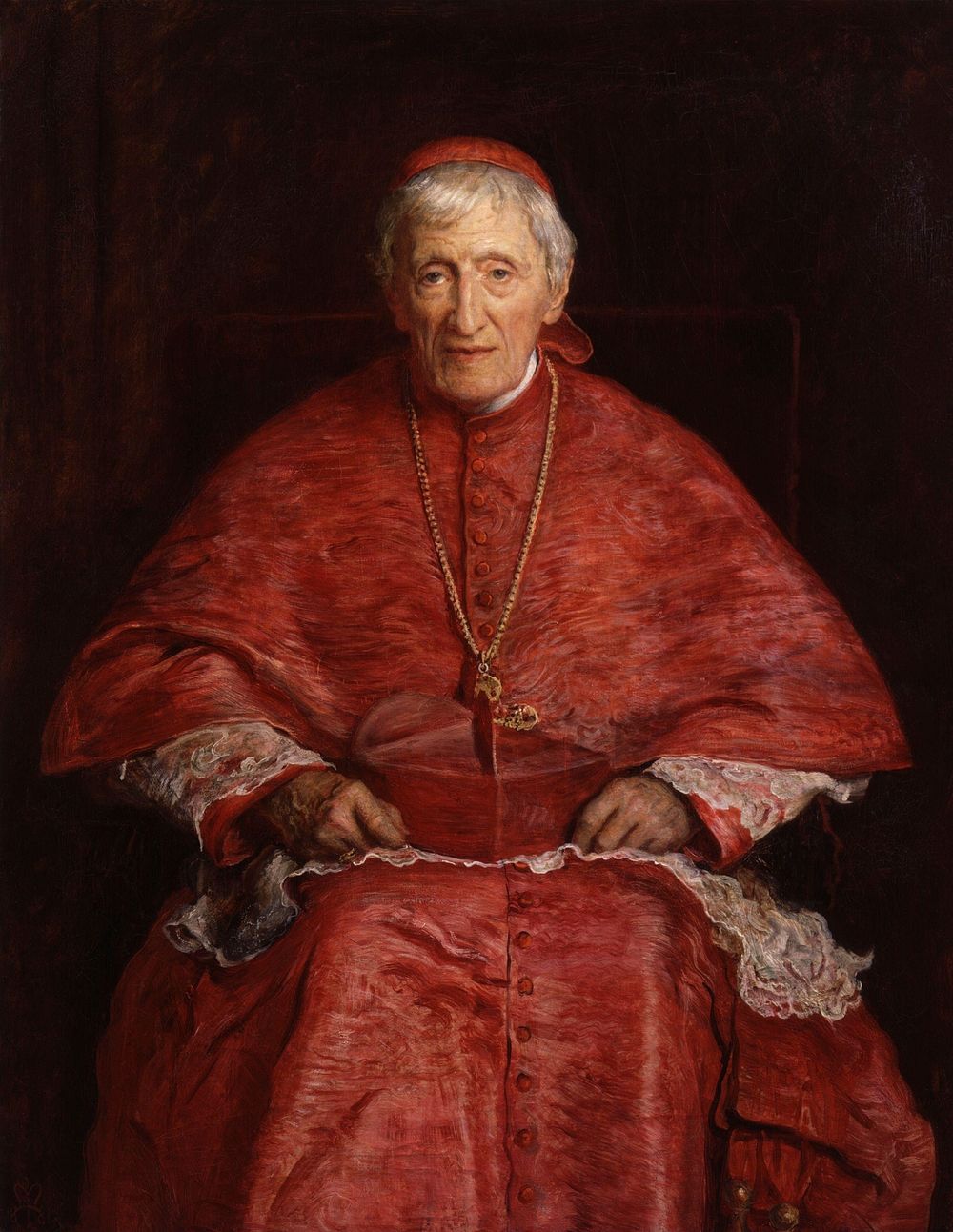 John Henry Newman, by Sir John Everett Millais, 1st Bt (died 1896)