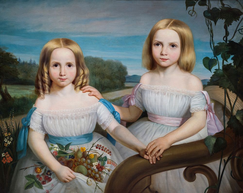 Olympe and Flore Chauveau, daughters of Pierre-Joseph-Olivier Chauveau