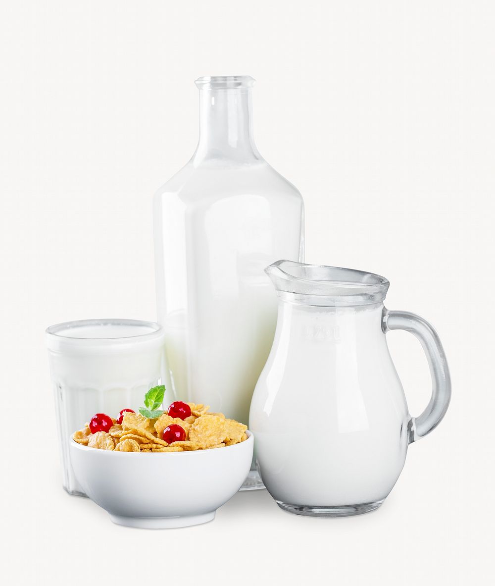 Milk & breakfast, food, off white design