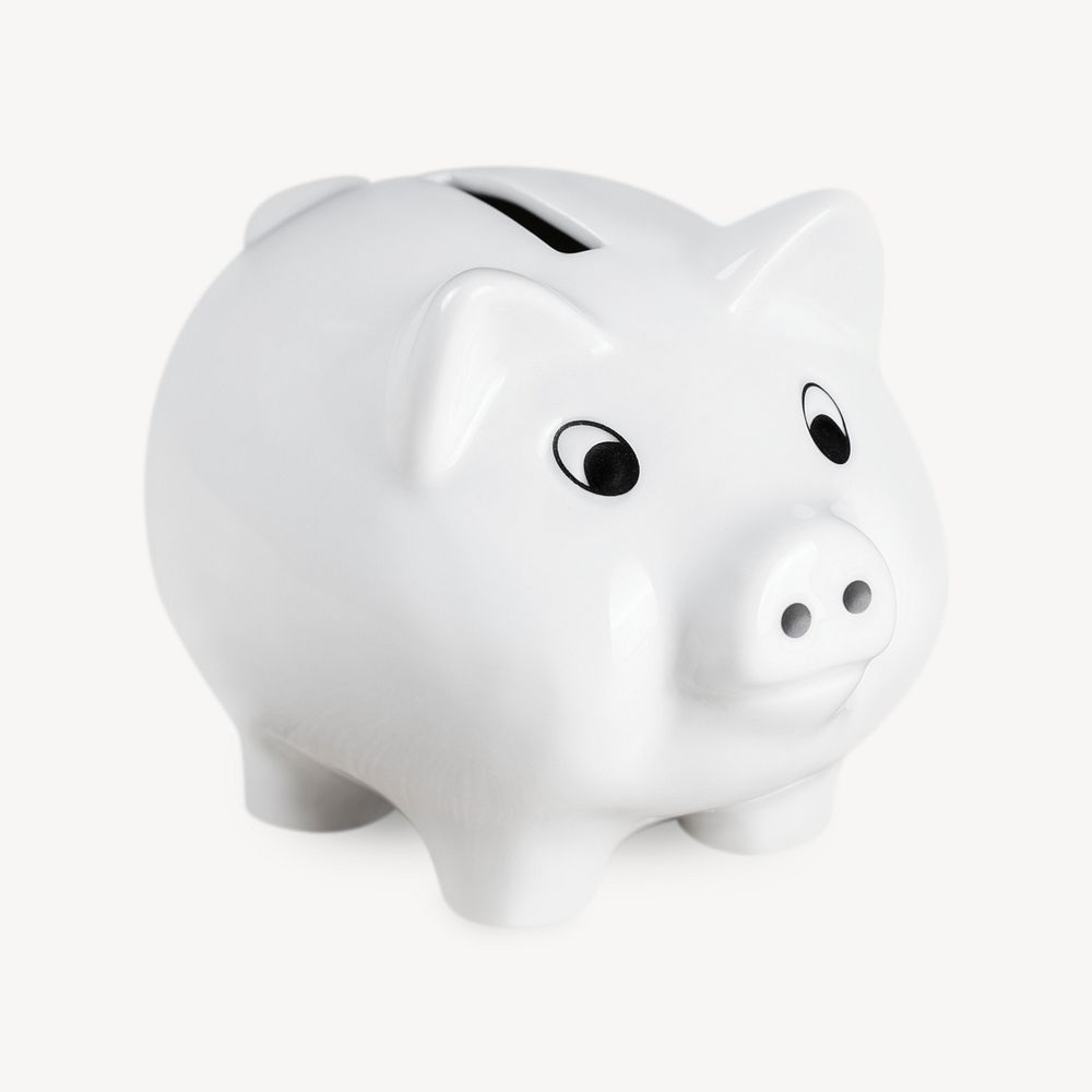 Piggy bank, isolated object image psd