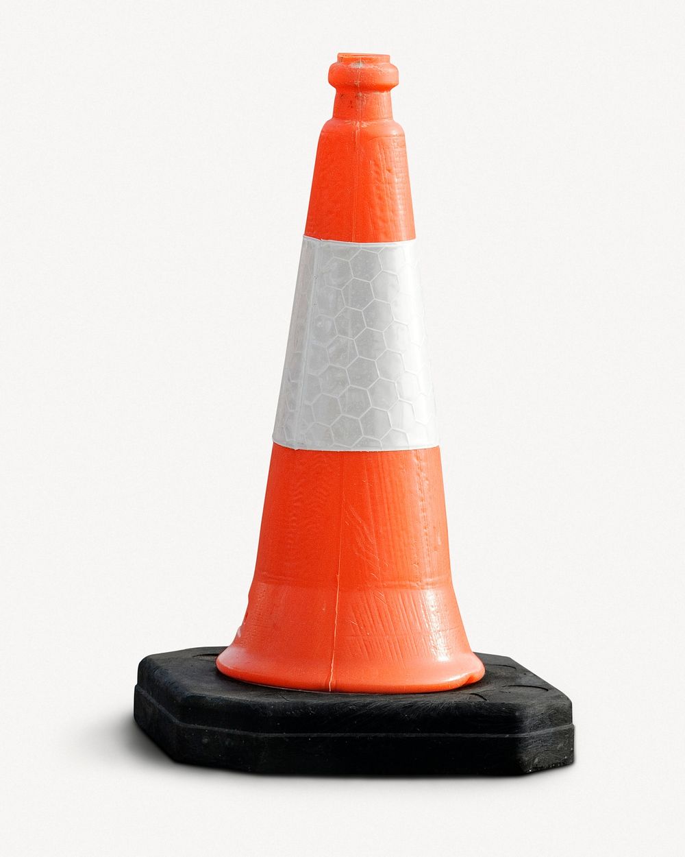 Parking lot cone, isolated object image psd