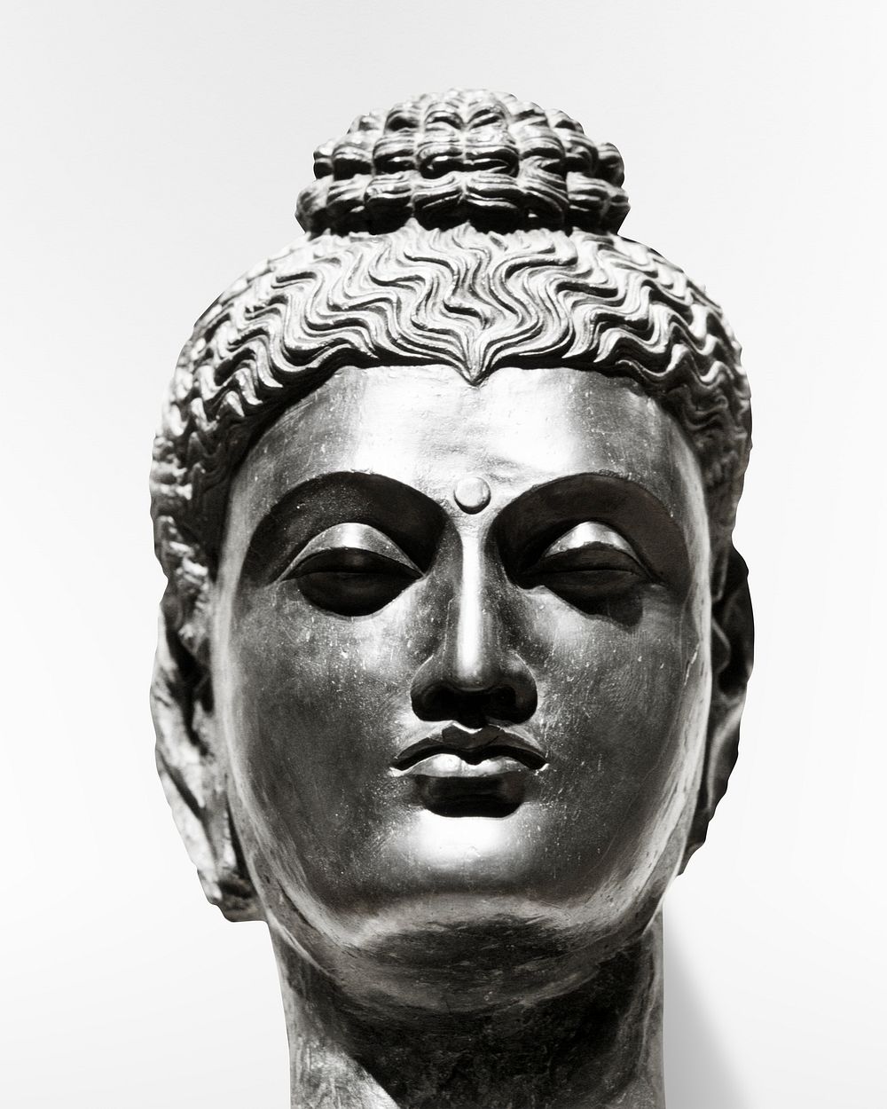 Head of Buddha Indian during Pakistan Kushan period. Original from The Minneapolis Institute of Art. Digitally enhanced by…