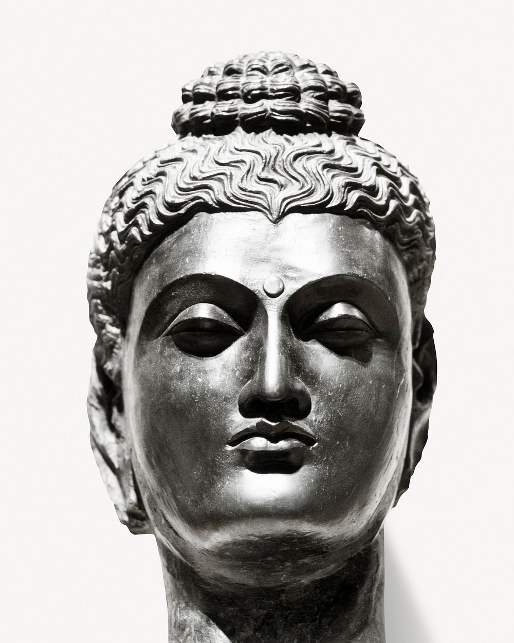 Indian Buddha head photo psd
