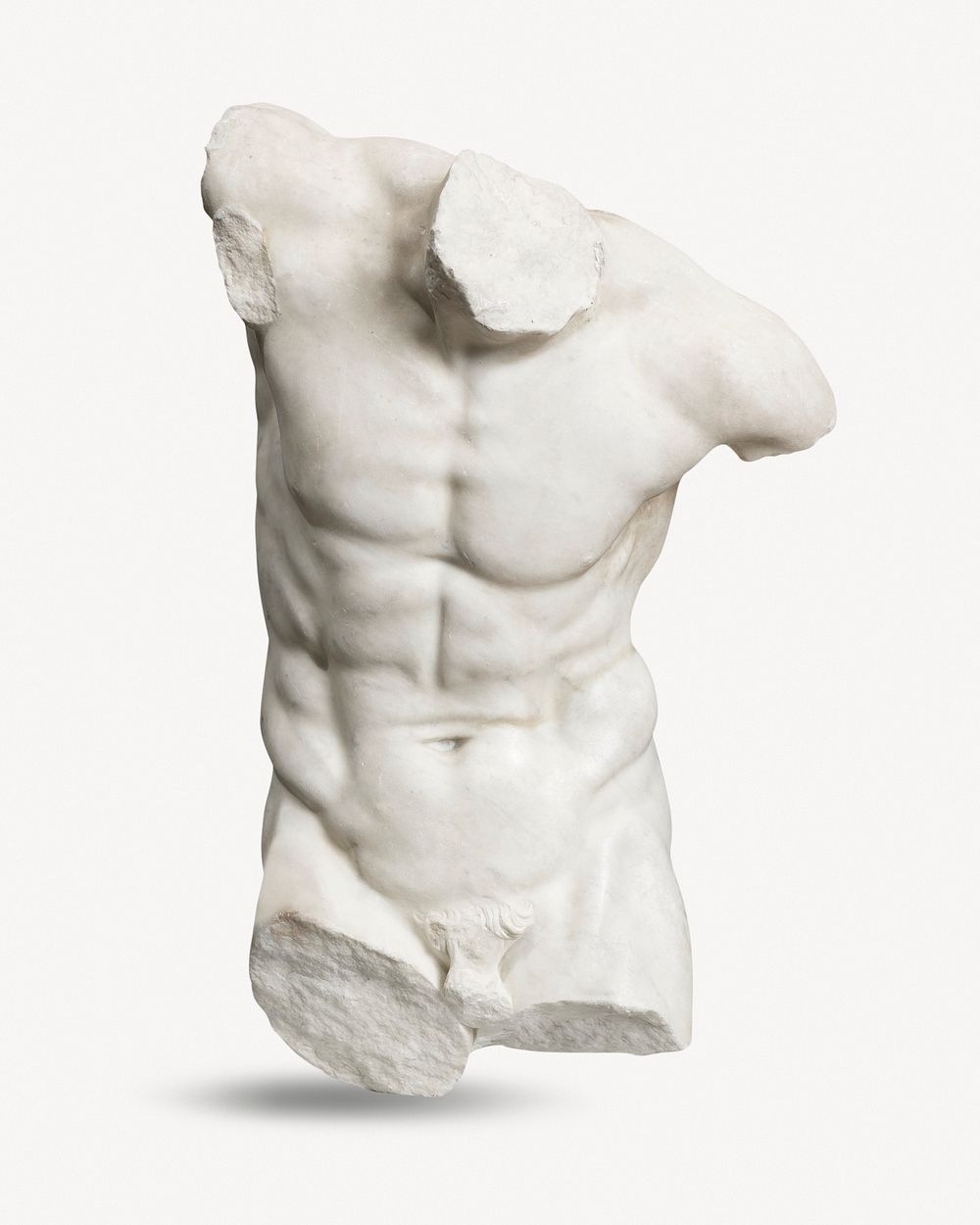 Torso of a dancing faun sculpture psd