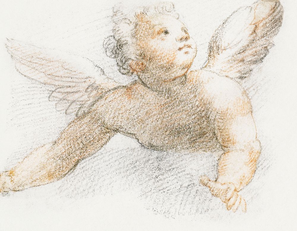 Putto during 17th century by Cristoforo Roncalli (il Pomarancio). Original from The Minneapolis Institute of Art. Digitally…