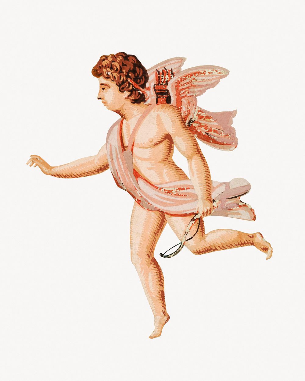 Vintage cupid, Valentine's illustration