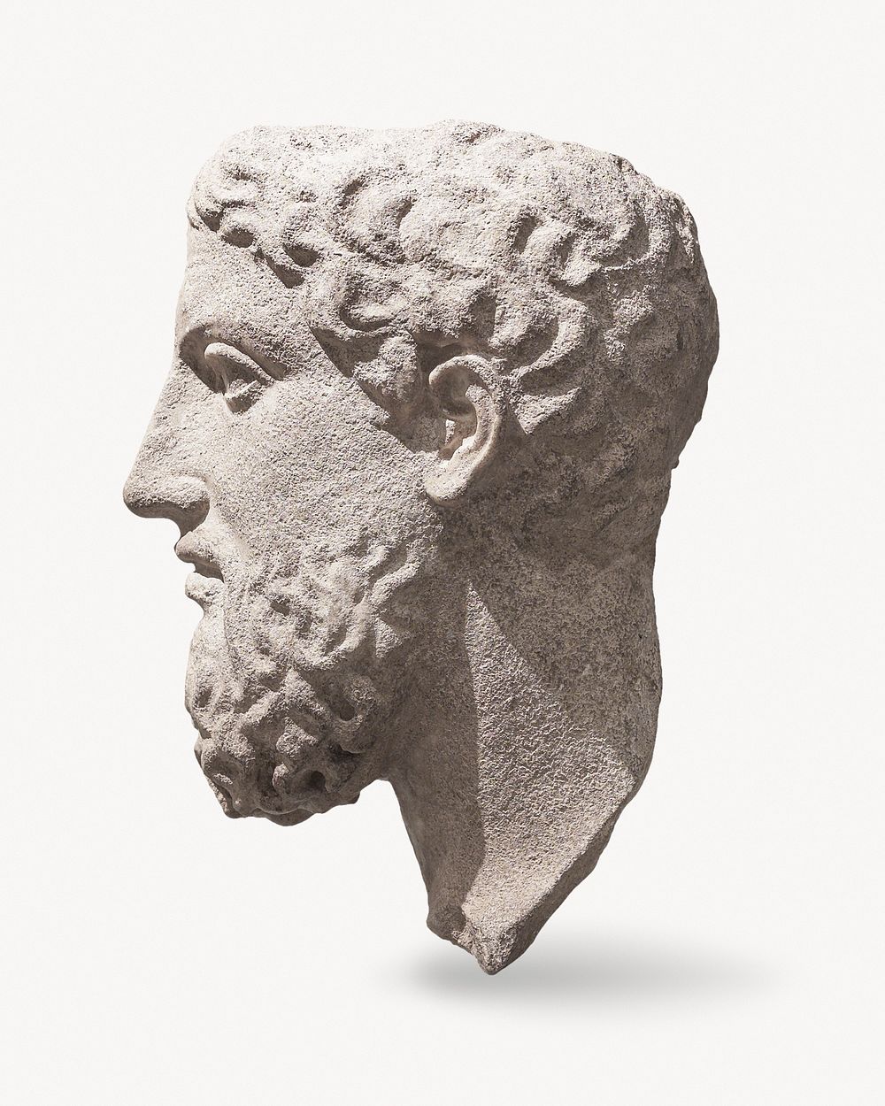 Head of a Bearded Man (ca. 375 BCE) sculpture in high resolution. Original from the Minneapolis Institute of Art. Digitally…