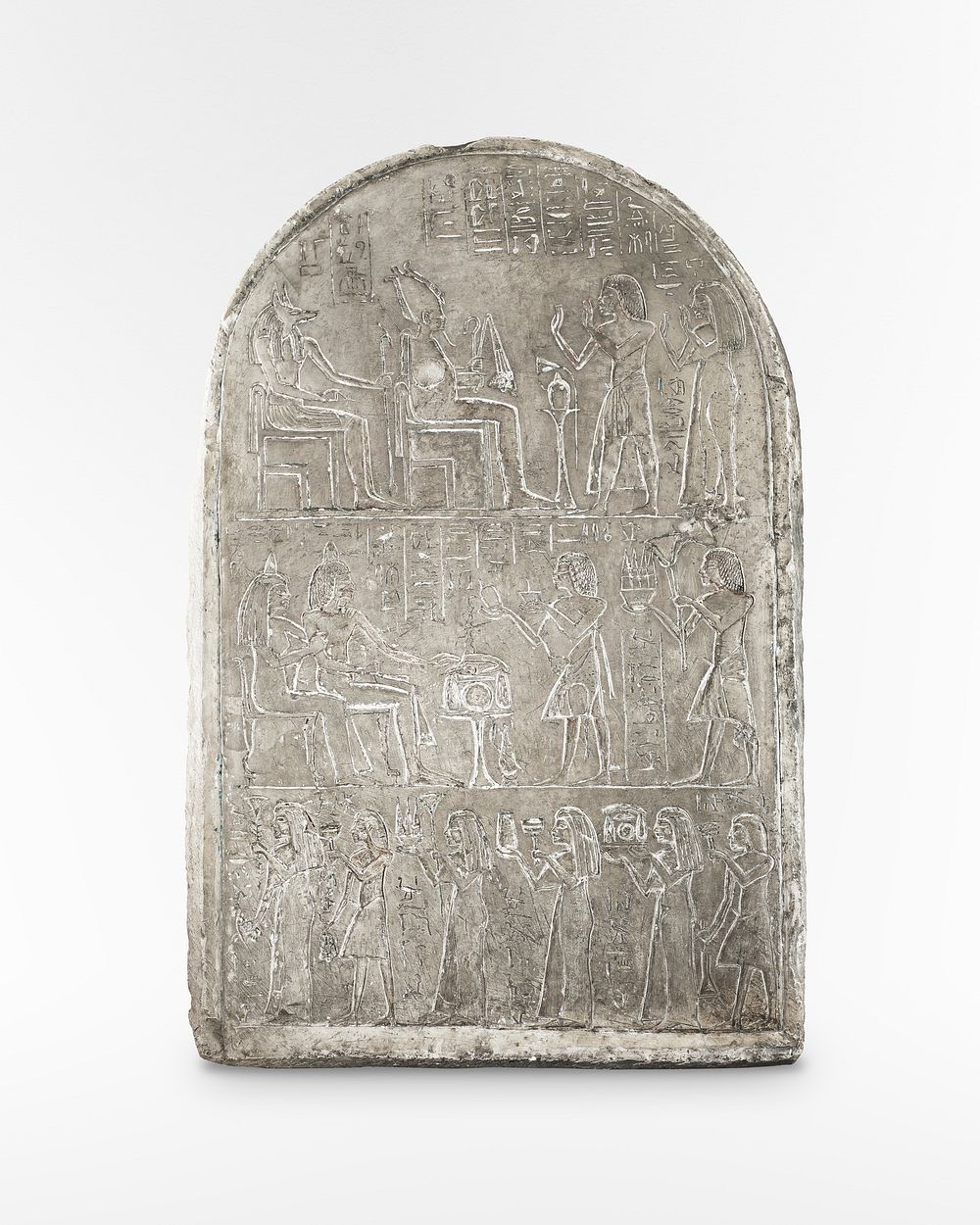 Funerary Stele of Thutmose (1323–1295 BC) ornamental design in high resolution by anonymous. Original from the Saint Louis…