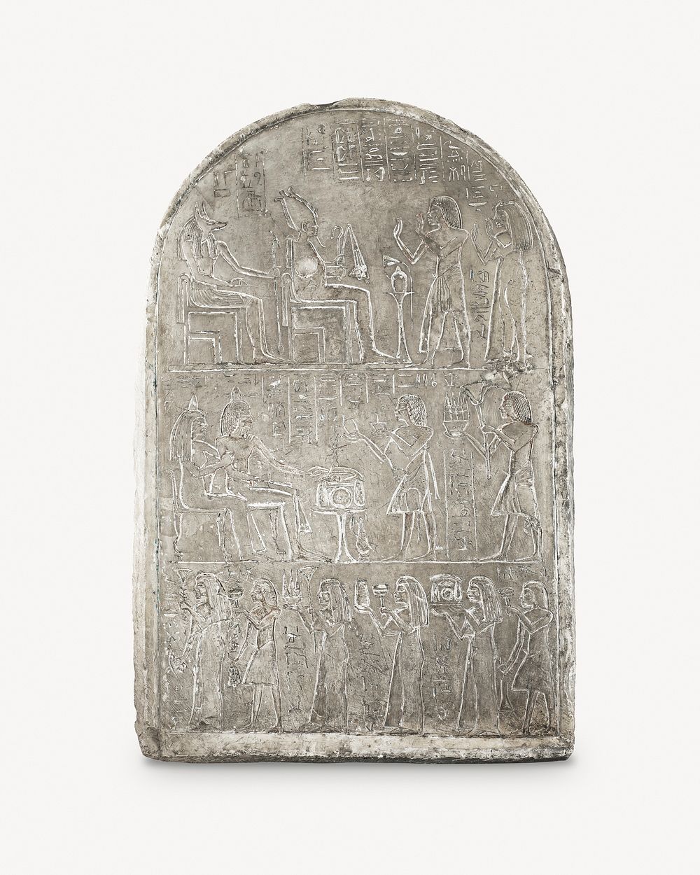 Thutmose's funerary stele, vintage ornamental psd