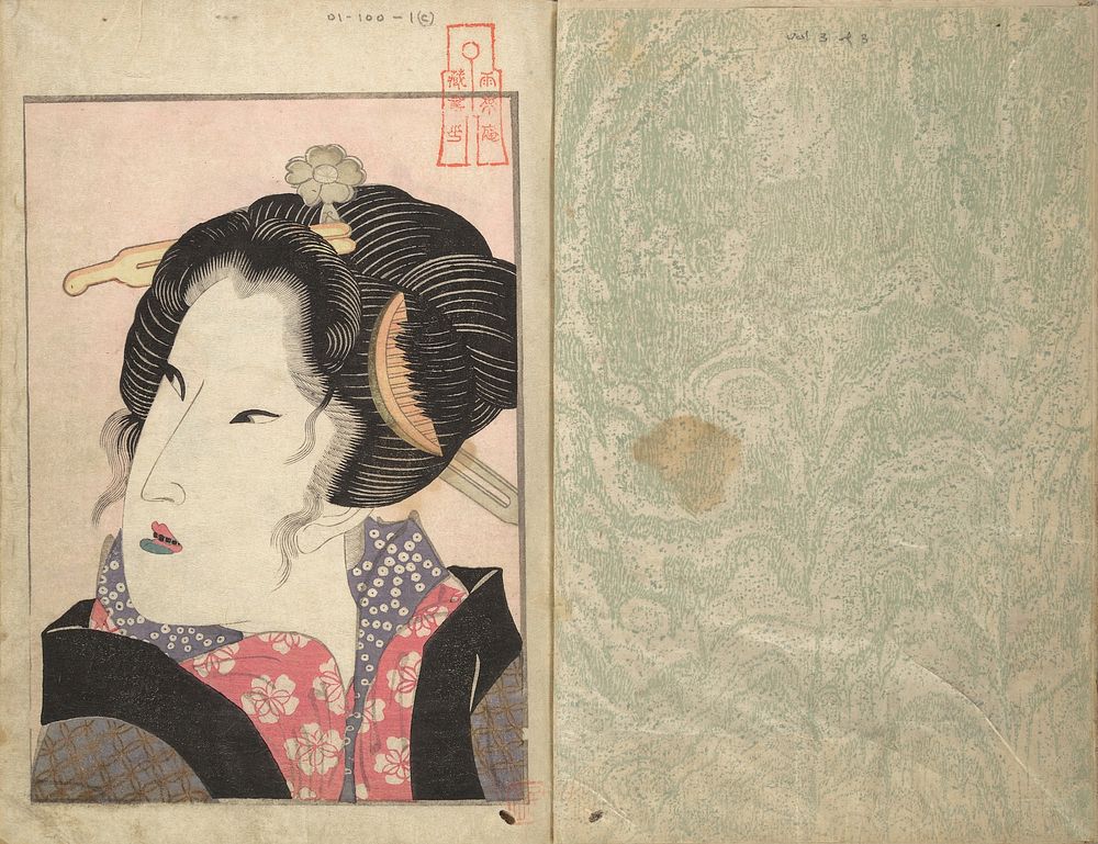 A Modern day "Clear Mirror" (1822) print in high resolution by Keisai Eisen. Original from The MET Museum. 