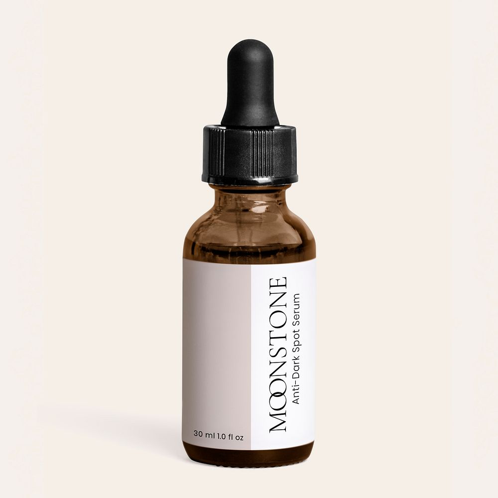 Serum bottle mockup psd product packaging for beauty and skincare