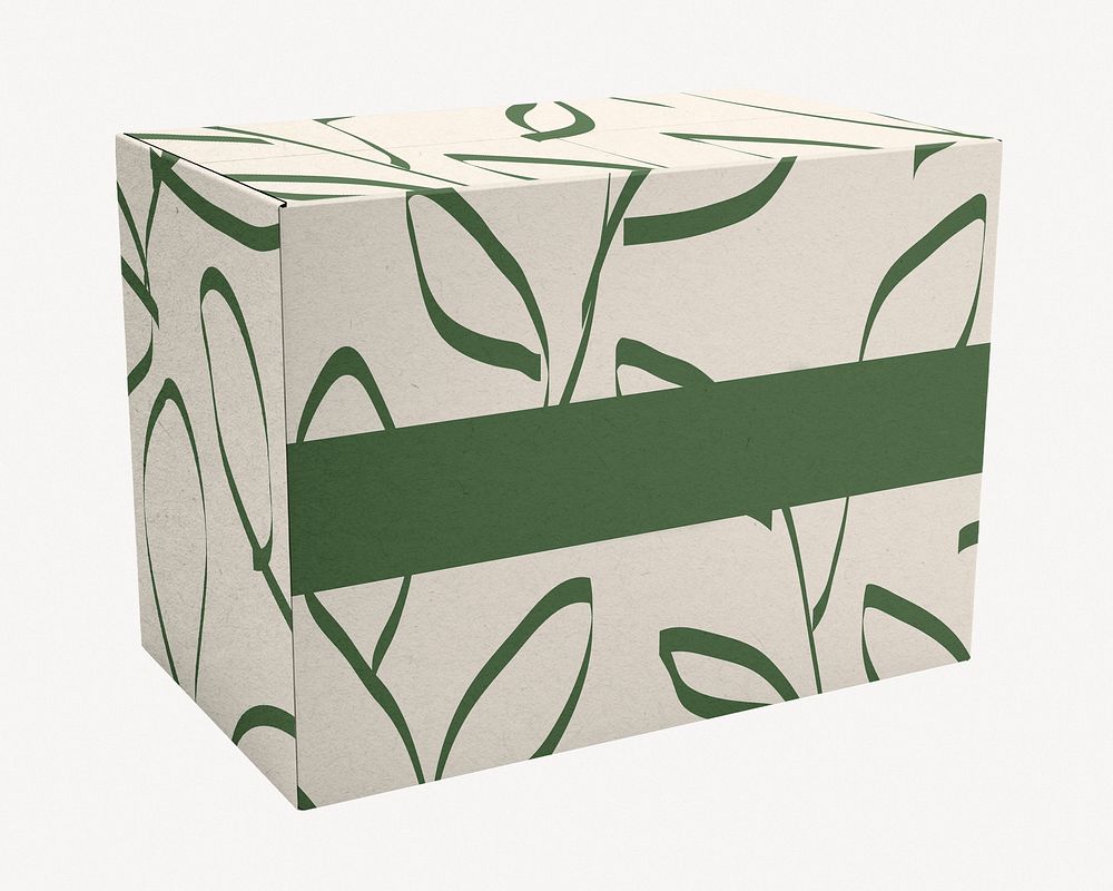 Eco paper box  mockup, editable design  psd