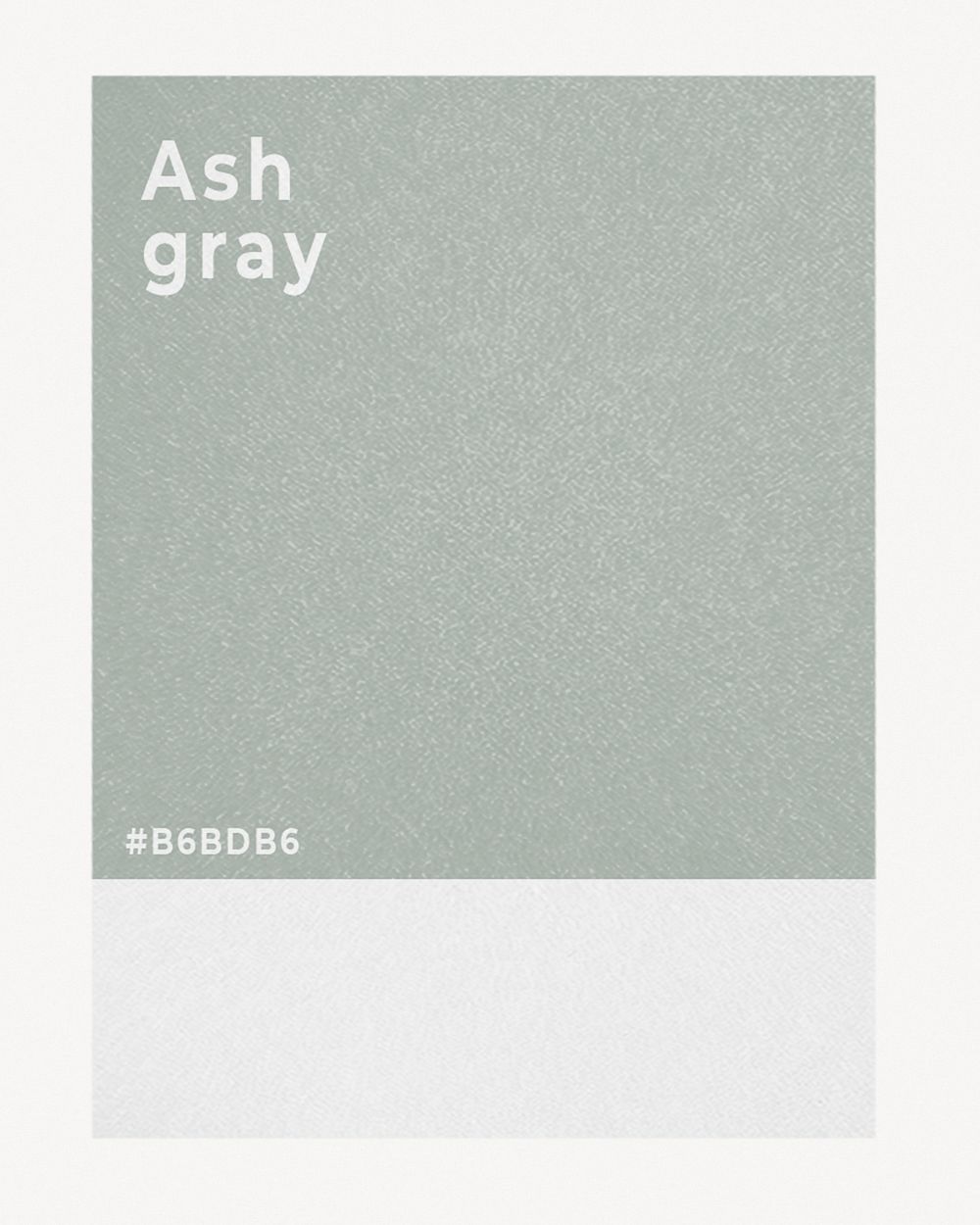 Color card mockup, ash gray psd