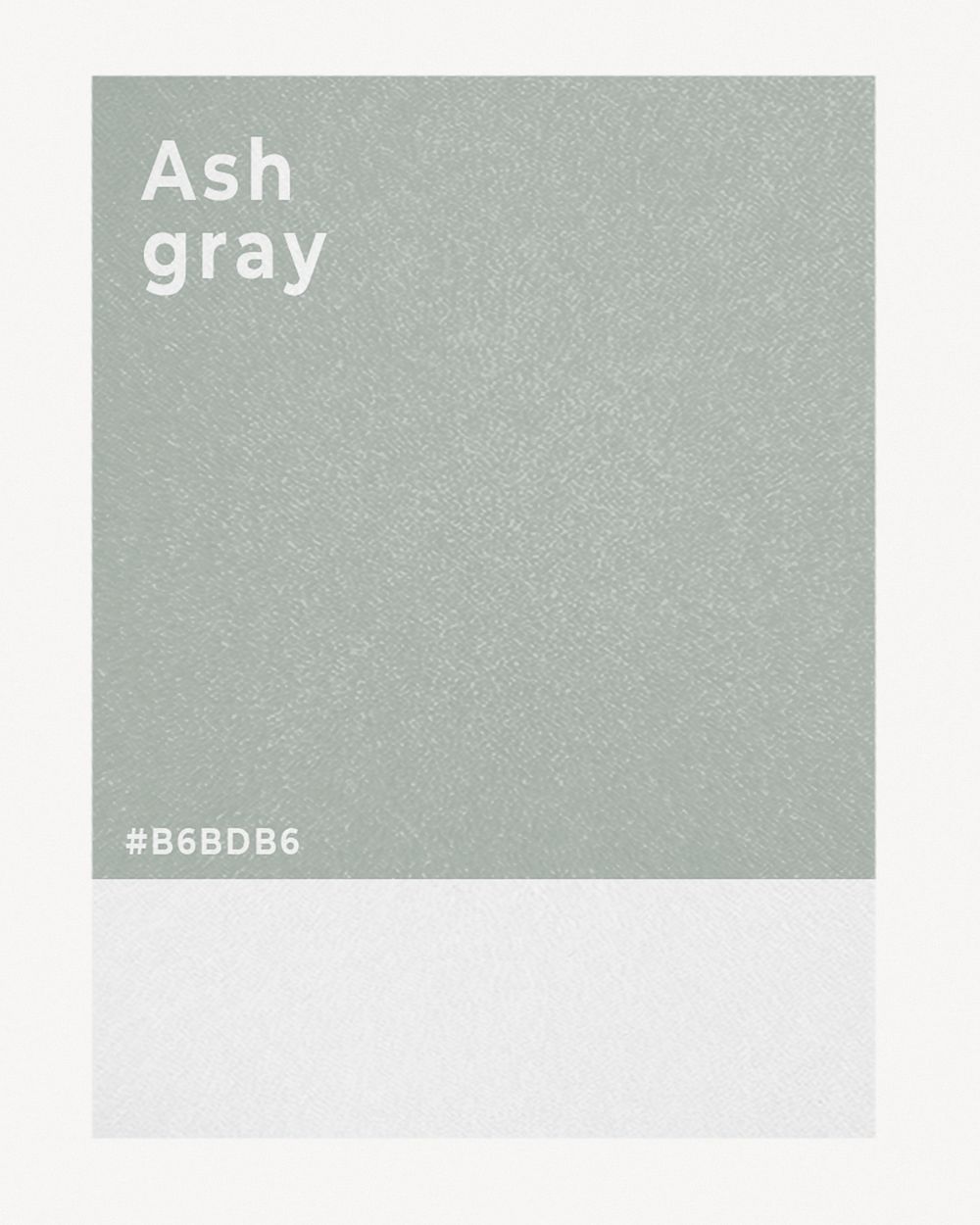 Color card, ash gray background