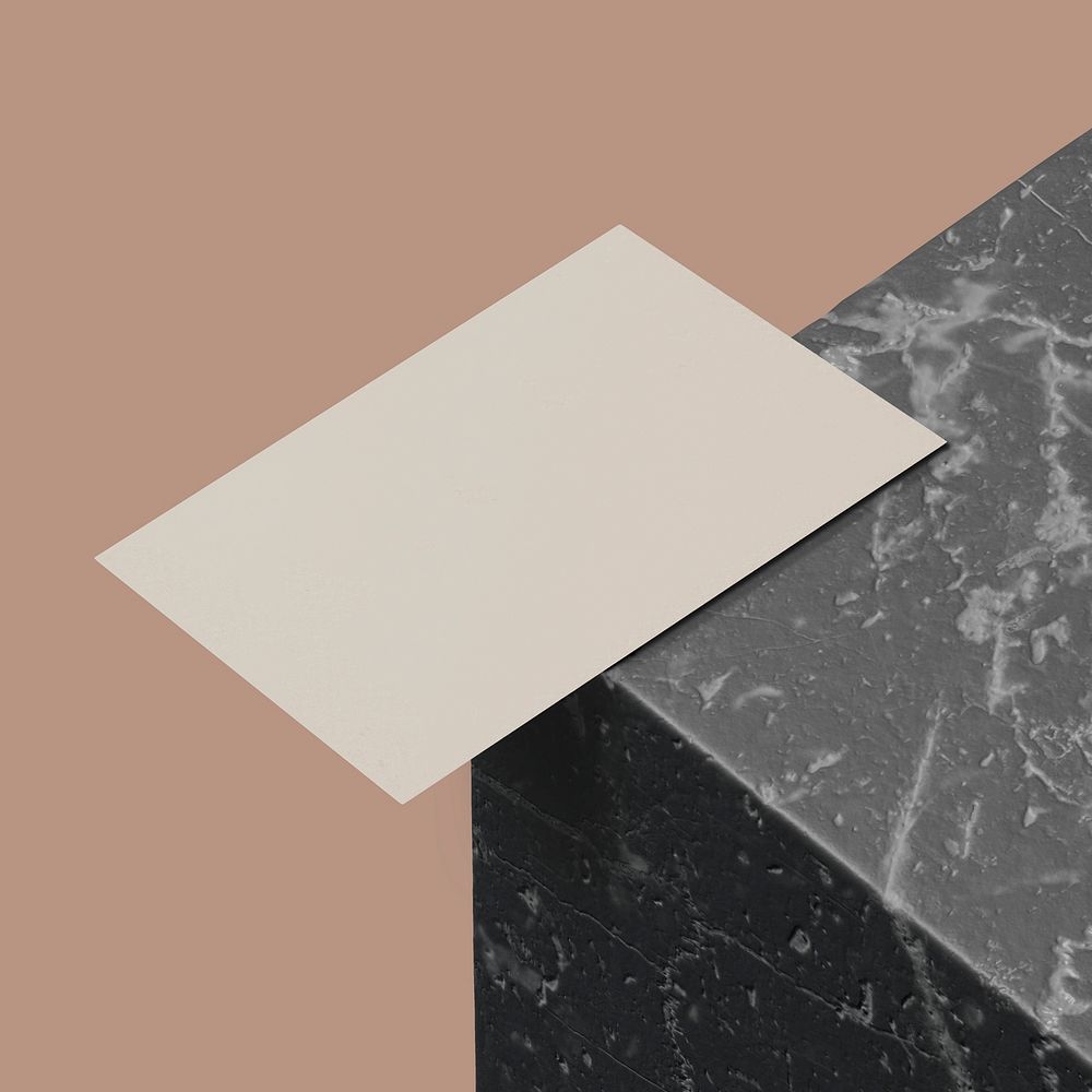 Business card, luxury marble design