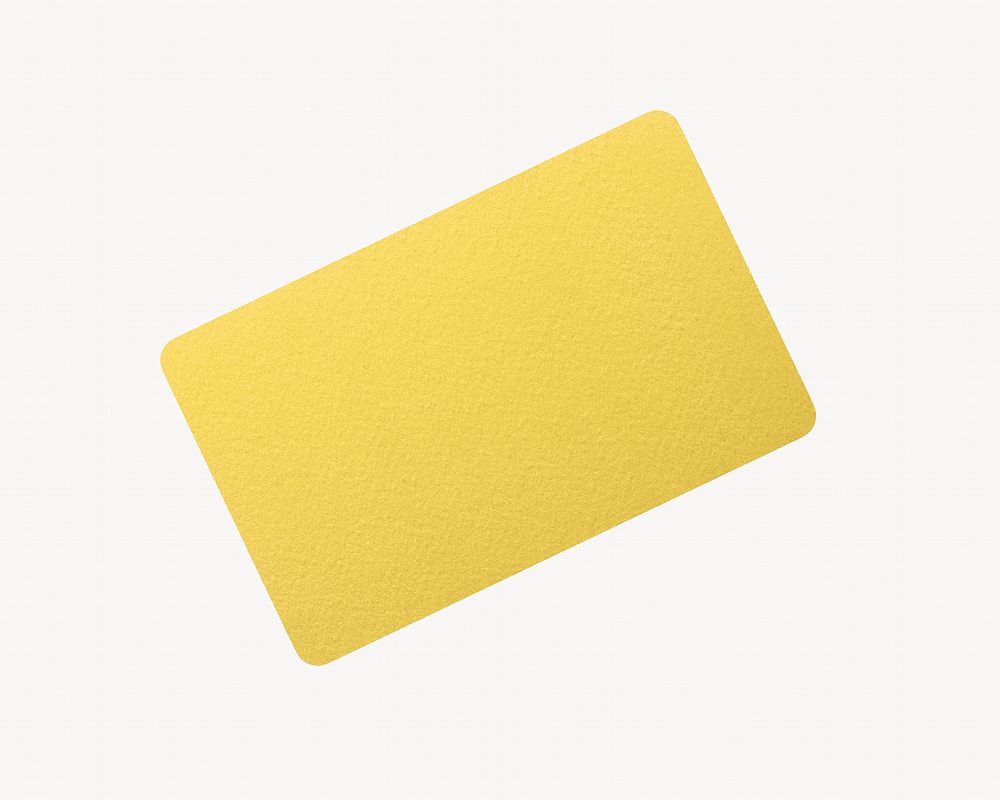Gift card, yellow 3D design