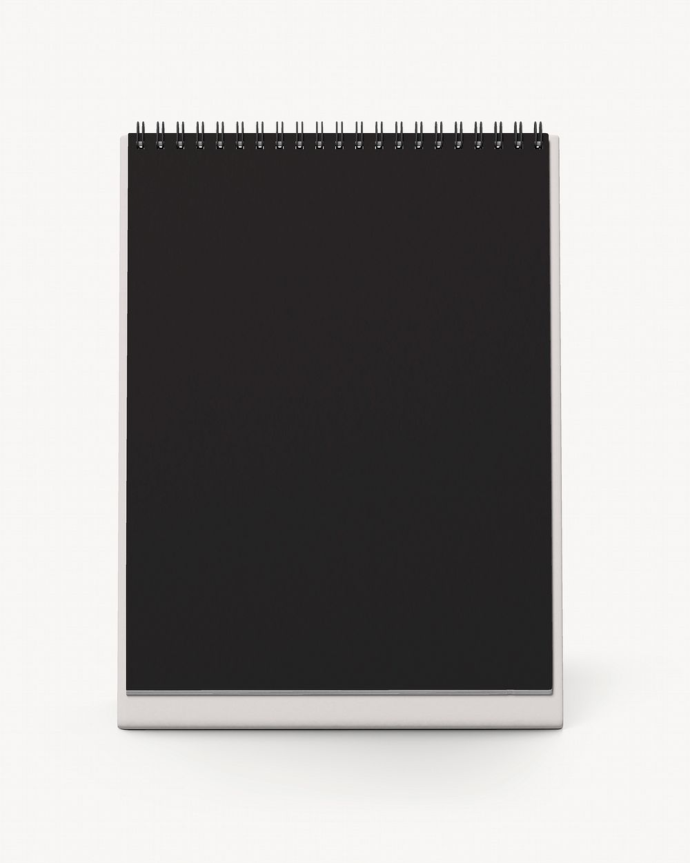 Desk calendar, black 3D design